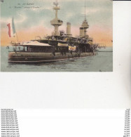 CPA MARINE DE GUERRE FRANCAISE. Le Havre.   Le "MASSENA" Cuirassé D'escadre. ...U112 - Oorlog