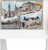 CPSM / Gf (49)  VILLEMOISAN.   L'église, La Mairie, L'étang Du Moulin, La Chancelière Maison De Repos,  Glacé  ...U233 - Other & Unclassified