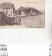 Lot De 2 CPA (50) GRANVILLE.  Le Casino,  Château D'eau / Le Plat Gousset, Animé, Vélo, Hôtel Normandy. ...U807 - Water Towers & Wind Turbines