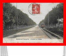 CPA (93)  MONTFERMEIL-FRANCEVILLE.  L'Avenue Du Château, Tramway...S1974 - Montfermeil