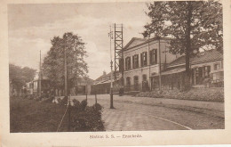 Enschede Station S.S. (StaatsSpoor) Tram Paard+wagen Levendig     3222 - Enschede