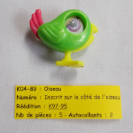 Kinder - Oiseau Vert, Rose Et Jaune - K04 89 - Sans BPZ - Mountables