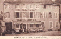 SAINT-TRIVIER-de-COURTES (Ain) - Grand Hôtel Au Soleil D'Or, Michel Giroux - Photo Perrin - Voyagé 1936 (2 Scans) - Unclassified