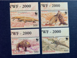 Indonesia WWF Komodo Dragon 4v 2000 MNH - Indonesia