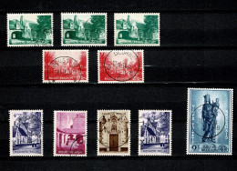 1954 946/951° (lot 10 T Imbres) : Begijnhof Brugge - Used Stamps