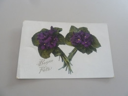 Grenoble - Violettes En Bouquet - Bonne Fête - Série 2137.10. - Yt 137 - Editions C.t. - Année 1910 - - Bloemen
