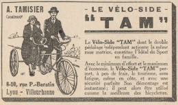 Le Vélo-Side TAM - Pubblicità D'epoca - 1925 Old Advertising - Advertising