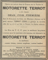 Motorette TERROT - Pubblicità D'epoca - 1908 Old Advertising - Advertising