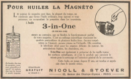 Houile Pour Fusil 3-IN-ONE Nicoll & Stoever - Pubblicità D'epoca - 1927 Ad - Reclame