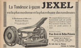 Tondeuse à Gazon JEXEL - Pubblicità D'epoca - 1927 Old Advertising - Publicidad