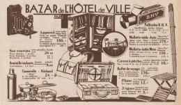 Bazar De L'Hotel De Ville - Paris - Pubblicità D'epoca - 1930 Old Advert - Publicidad