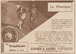 Appareil VOigtlander HELIAR - Pubblicità D'epoca - 1930 Old Advertising - Reclame