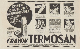 Crayon TERMOSAN - Pubblicità D'epoca - 1937 Old Advertising - Publicités