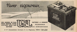 Batterie USL - Pubblicità D'epoca - 1937 Old Advertising - Publicidad