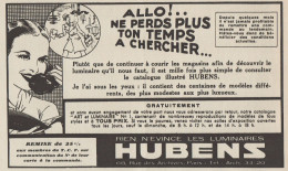 Luminaires HUBENS - Pubblicità D'epoca - 1937 Old Advertising - Publicités