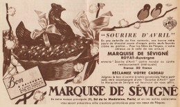 Marquise De Sévigné - Sourire D'Avril - Pubblicità D'epoca - 1935 Old Ad - Publicités