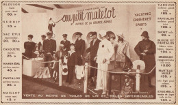 Petit Matelot - Toiles De Lin - Pubblicità D'epoca - 1935 Old Advertising - Publicidad