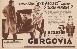Bougie GERGOVIA - Pubblicità D'epoca - 1935 Old Advertising - Pubblicitari