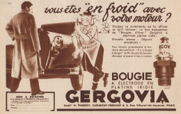 Bougie GERGOVIA - Pubblicità D'epoca - 1935 Old Advertising - Publicités