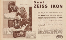 ZEISS IKON - Super Ikonta - Pubblicità D'epoca - 1935 Old Advertising - Pubblicitari