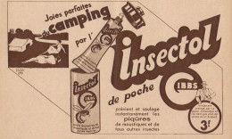 Insectol GIBBS - Pubblicità D'epoca - 1934 Old Advertising - Pubblicitari