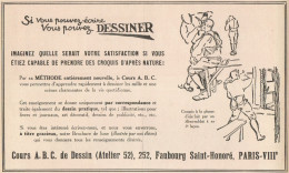 Cours A.B.C. De Dessin - Paris - Pubblicità D'epoca - 1922 Old Advertising - Pubblicitari