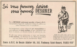 Cours A.B.C. De Dessin - Paris - Pubblicità D'epoca - 1922 Old Advertising - Pubblicitari