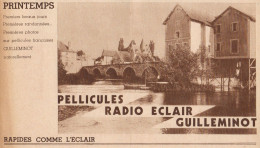 Pellicules Radio Eclair GUILLEMINOT - Pubblicità D'epoca - 1934 Old Advert - Pubblicitari