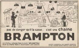 Chaine BRAMPTON - Pubblicità D'epoca - 1922 Old Advertising - Pubblicitari