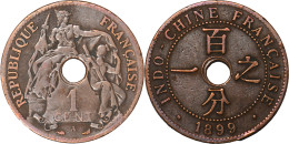 FRANCE - INDOCHINE - 1899 - 1 Centième - 19-202 - Indochine