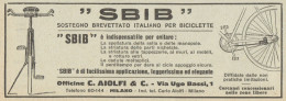 Sostegno Per Bici SBIB - Pubblicità D'epoca - 1922 Old Advertising - Pubblicitari