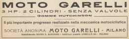 Moto GARELLI 3 HP - Pubblicità D'epoca - 1921 Old Advertising - Pubblicitari