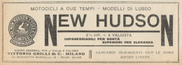 NEW HUDSON - Motocicli A Due Tempi - Pubblicità D'epoca - 1921 Old Advert - Publicités