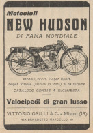 Motocicli NEW HUDSON - Pubblicità D'epoca - 1926 Old Advertising - Publicidad