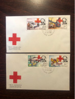 GUINEA BISSAU GUINE FDC COVER 1985 YEAR RED CROSS DUNANT HEALTH MEDICINE STAMPS - Guinée-Bissau