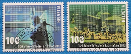 2012 Zu 1428-29 / Mi 2246-47 / YT 2172-73 Théatre Obl. - Gebraucht