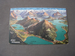 Rigi  Panorma Karte 1912 - Vitznau
