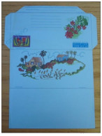 BARBADOS 1982 CHRISTMAS AIRLETTER SPECIMEN - Barbades (1966-...)