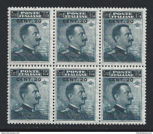 1916 REGNO - N. 106 Michetti 20 Cent Su 15 Cent MNH** BUONA CENTRATURA - Andere & Zonder Classificatie