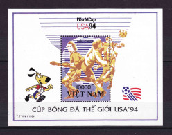 Feuillet Neuf** MNH 1994 Viêt-Nam Vietnam FIFA Coupe Du Monde De FOOTBALL USA'94  Mi:VN BL106, Yt:VN BF82 - Viêt-Nam