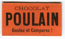 Jeton-carton De Nécessité - Bon Prime "La Ruche Méridionale" à Agen - Pub "Chocolat Poulain" à Blois - Noodgeld