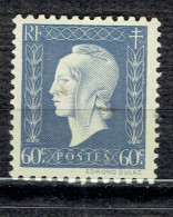 60 C Bleu-gris Marianne De Dulac Série De Londres - 1944-45 Marianne (Dulac)