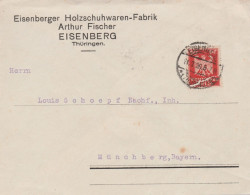 Deutsches Reich Firmen Brief Eisenberg Thüringen 1926 Eisenberger Holzschuhwaren Fabrik Arthur Fischer - Covers & Documents