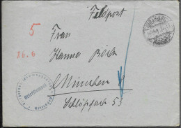 Germany WW2 Willingen Fliegerhorst Kommandantur Fieldpost Cover Mailed 1943. Flugplatz A Lager - Briefe U. Dokumente