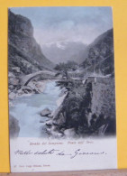 (O/2) OSPEDALETTO - STRADA DEL SEMPIONE  - PONTE DELL' ORCO  - VIAGGIATA 1902 - Sonstige & Ohne Zuordnung