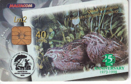 TARJETA DE MALTA DE UNA CODORNIZ (BIRD-PAJARO) AGUILA PESCADORA - EAGLE - Autres & Non Classés