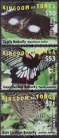 2015-16  Butterflies -  Without White Frame - MNH - - Tonga (1970-...)