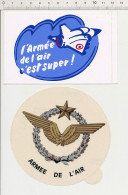 Lot 2 Autocollants Sticker Autocollant L'Armée De L'Air C'est Super - Adesivi