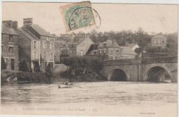 DEF : Calvados : PONT D ' OUILLY : Vue Barque Et Pont - Pont D'Ouilly