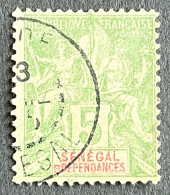 FRSN021U - Mythology - 5 C Used Stamp - Senegal Et Dépendances - 1900 - Usados